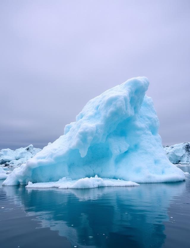 Majestuosos icebergs en la Antártida bajo el sol de medianoche