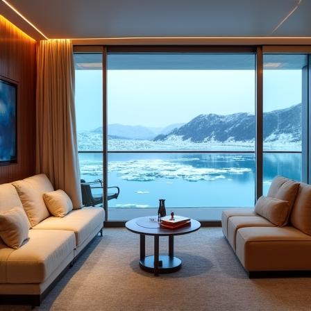 Suite de lujo con vistas a un glaciar